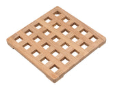 Whitecap 62421 Teak Square Trivet - Large 8"